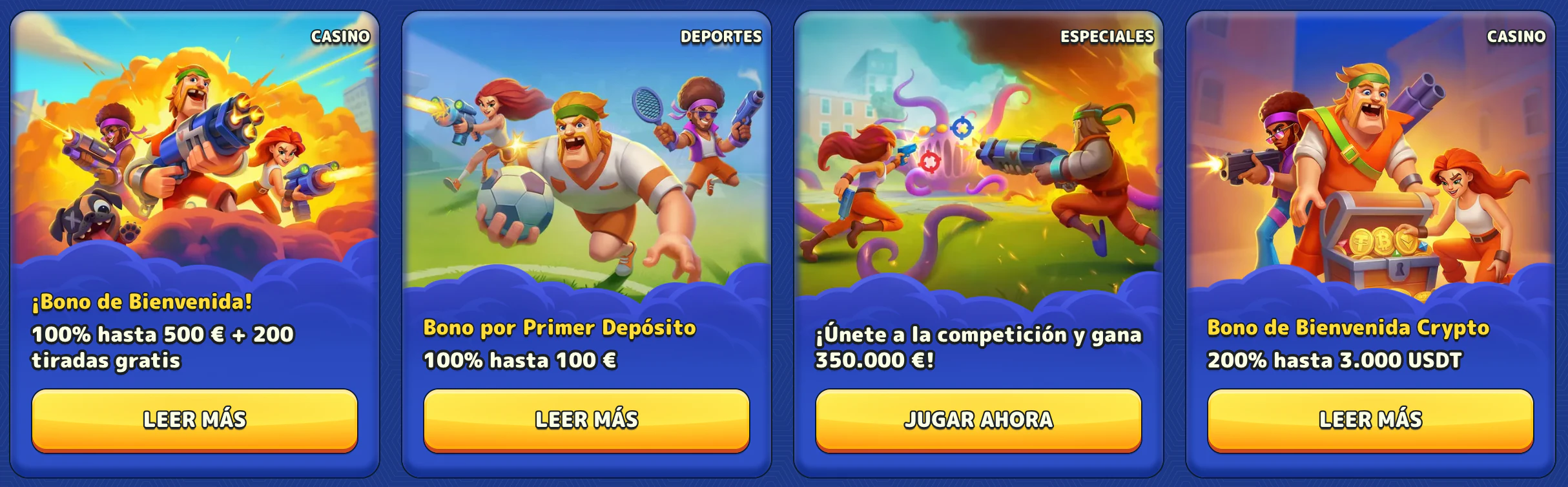 Ofertas y promociones semanales de casino en línea en Pistolo Casino